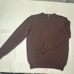 H&M Men's Chocolate Crewneck Sweater